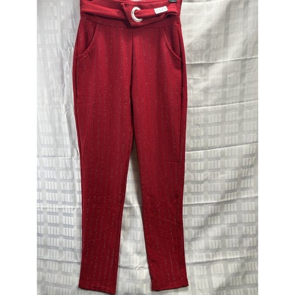 Unbranded Women Slimming Skinny Pants Size S Color Red - Picture 8 of 13